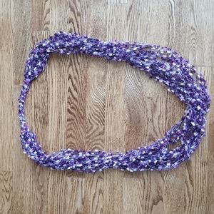 Gorgeous Violet Shimmer Circle Scarf ❤ The Perfect Accent!